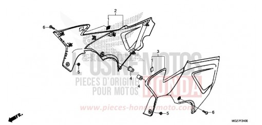 SIDE COVER CB500XAF de 2015